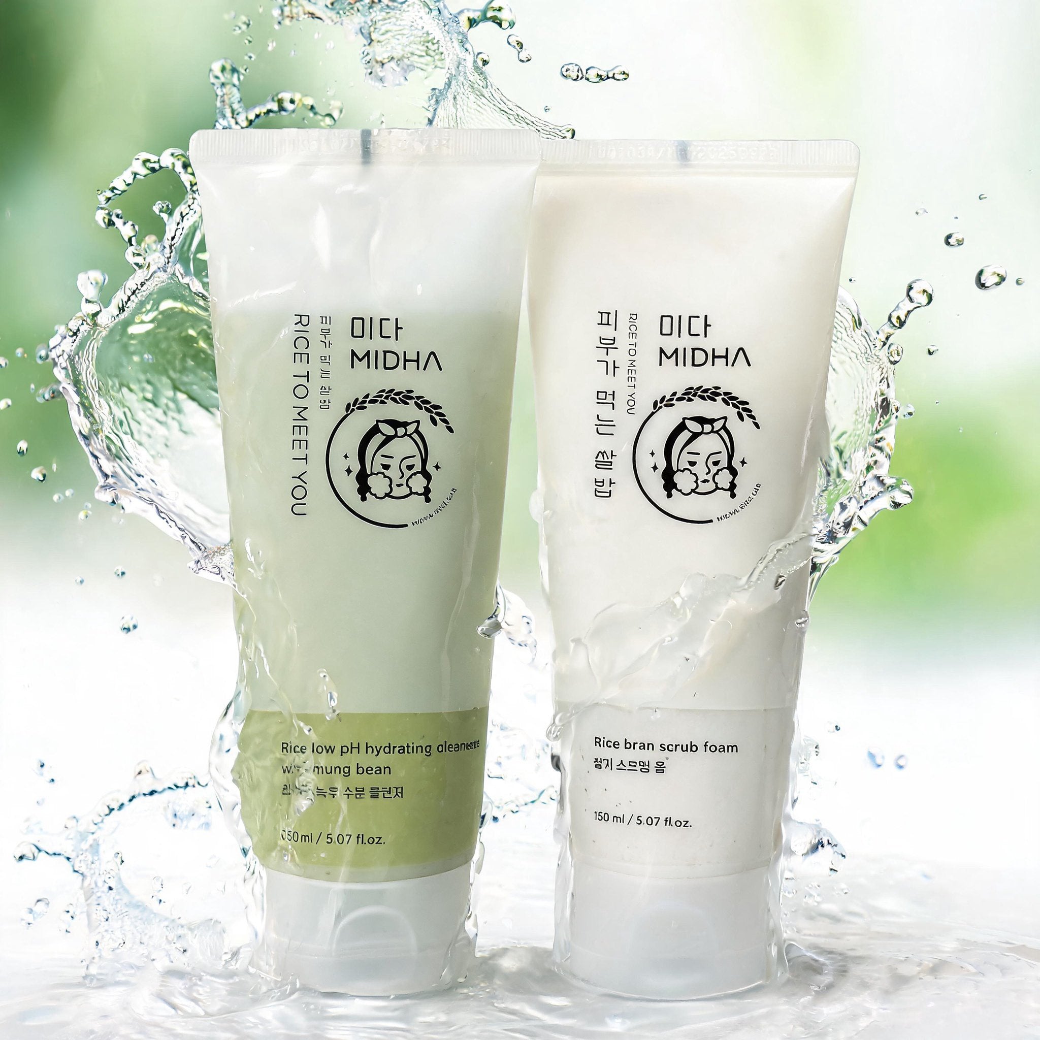 Rice Cleanser & Scrub Set