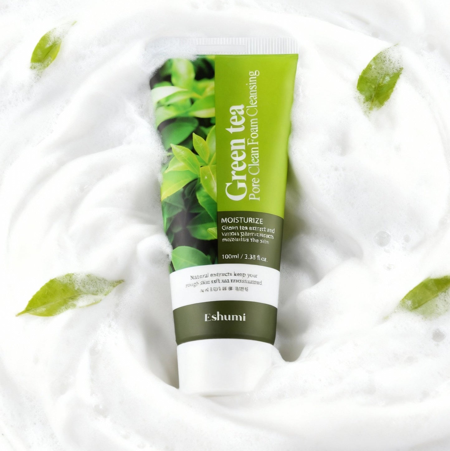Eshumi - Green Tea Pore Clean Foam Cleansing